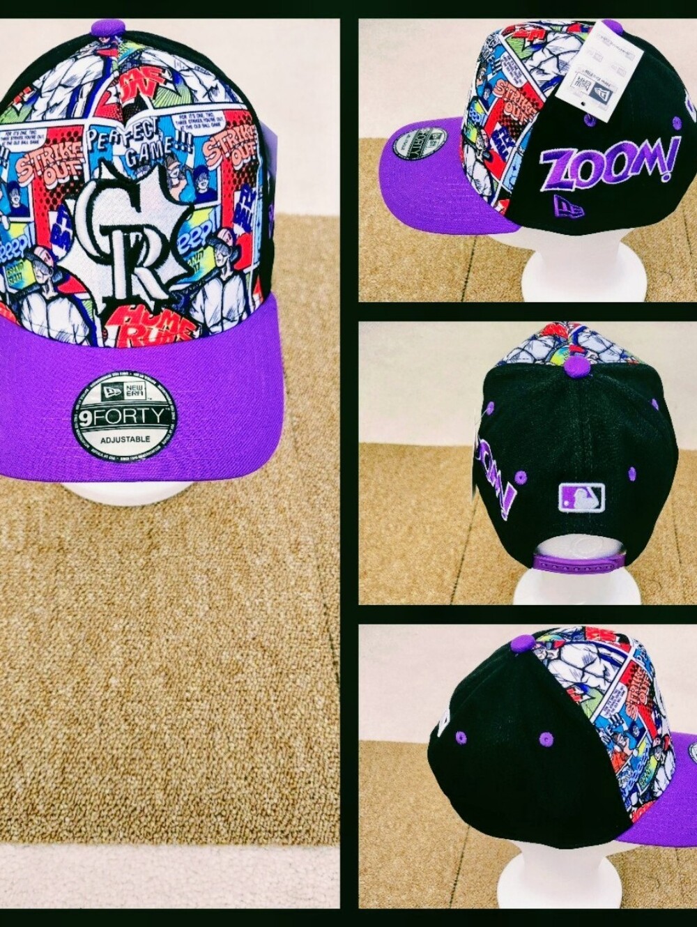 COLORADO ROCKIES MLB BASEBALL SNAPBACK HAT.